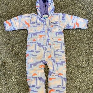 Columbia Purple Fleece Baby Snowsuit